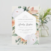 Ivoor | Desert Floral Gradual Party Kaart (Staand voorkant)