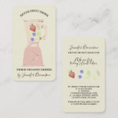 Ivoor Detox Fresh Fruits Drink Blender Visitekaartje (Voorkant / Achterkant)