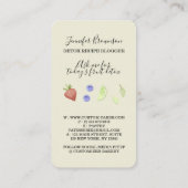 Ivoor Detox Fresh Fruits Drink Blender Visitekaartje (Achterkant)