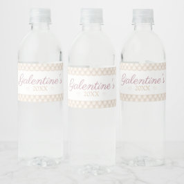 Ivoor Diamant Tufting Water Fles Label Waterfles Etiket
