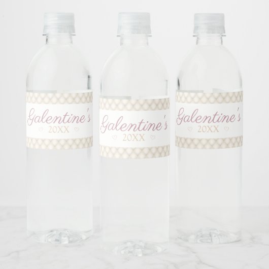 Ivoor Diamant Tufting Water Fles Label Waterfles Etiket (Flessen)