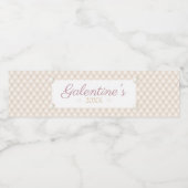 Ivoor Diamant Tufting Water Fles Label Waterfles Etiket (Enkel label)