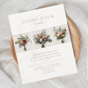 Ivoor   Eenvoudige Bloemen Zakelijke Marketing Fot Flyer