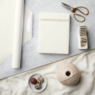 Ivoor Effen Kleur Cadeaupapier