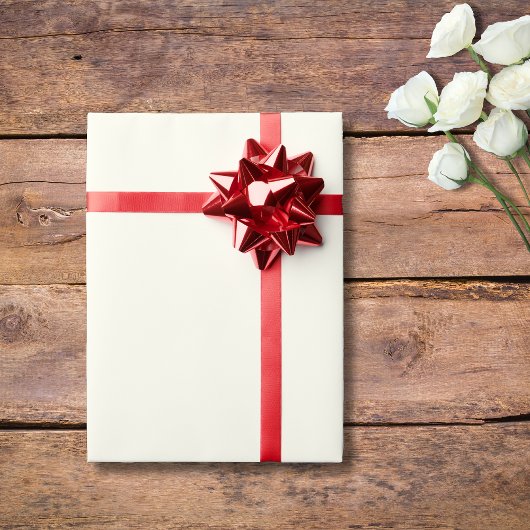 Ivoor effen kleur | Klassiek | Elegant Cadeaupapier