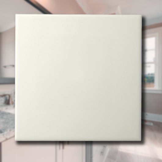Ivoor effen kleur | Klassiek Elegant Tegeltje