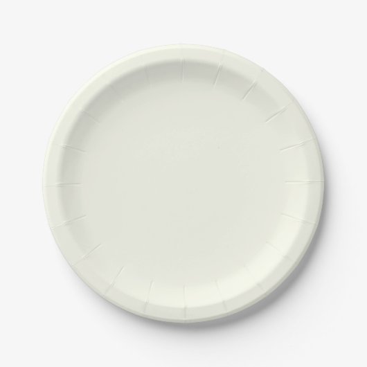 Ivoor Effen Kleur Papieren Bordje (Voorkant)