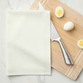 Ivoor Effen Kleur Theedoek (Quarter Fold)