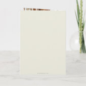 Ivoor Elegant Script Trouwfoto+Bericht Bedankkaart (Achterkant)