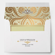 Ivoor Elegante Art Deco Diamant Gouden Trouwring