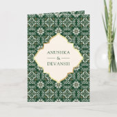 Ivoor Emerald Patroon Alles in een Indiase bruilof (Voorkant)