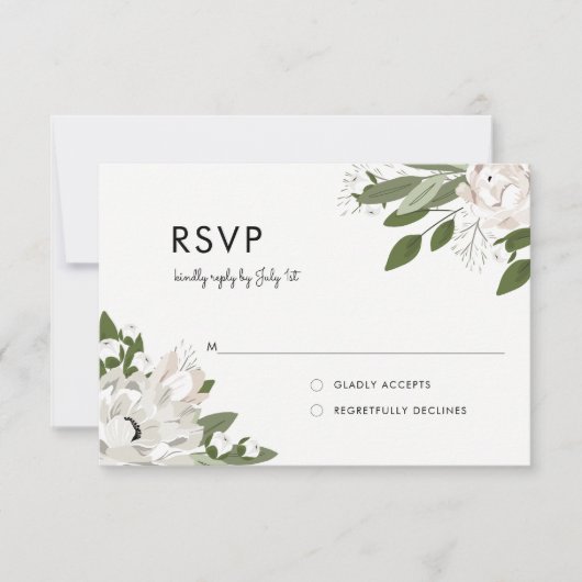 Ivoor en blush Trouwlentes - RSVP (Voorkant)