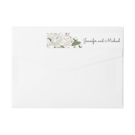 Ivoor en Blush Wedding Springs retouradres (Achterkant)