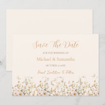 Ivoor en Blush Wilde Bloemen Bruiloft