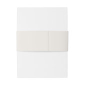 Ivoor en Dusty Blue Floral Bruiloft Uitnodigingen Wikkel (Achterkant Voorbeeld)