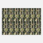 Ivoor en Goud Bamboe Inpakpapier Vel (Voorkant 2)