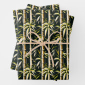 Ivoor en Goud Bamboe Inpakpapier Vel (In situ)