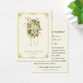 Ivoor en Goud Bruiloft Bloemen Rozenkrans Gebed Ka Visitekaartje (Bureau)