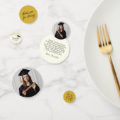 Ivoor en Goud Glitter Dust Afstuderen Dank U Confetti (Groep)