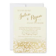 Ivoor en goud Sparkle Lights Wedding