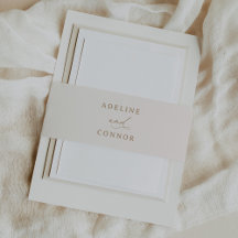 Ivoor en Gouden Kalligrafie Bruiloft