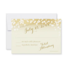 Ivoor en gouden Sparkle Lights RSVP