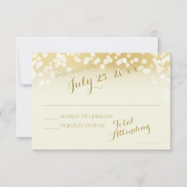 Ivoor en gouden Sparkle Lights RSVP