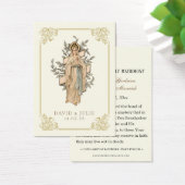 Ivoor- en goudkatholieke rouwen visitekaartje (Bureau)