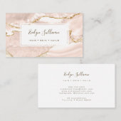 ivoor en goudmagervisitekaartje visitekaartje (Voorkant / Achterkant)