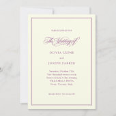 Ivoor en pruim | Klassieke Italiaanse elegantie br Kaart (Voorkant)