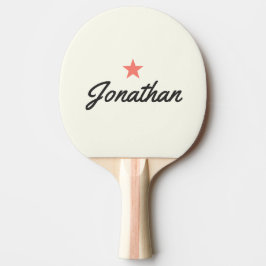 Ivoor en Warm Zwart Vintage PK Star Handtekening Tafeltennisbatje
