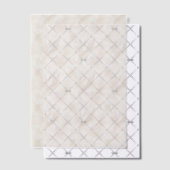 Ivoor en witte veren Vellum Overlay Vellum Uitnodigingen (Offset (Uitnodiging))