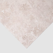 Ivoor en witte vintage damast tissuepapier (Detail)