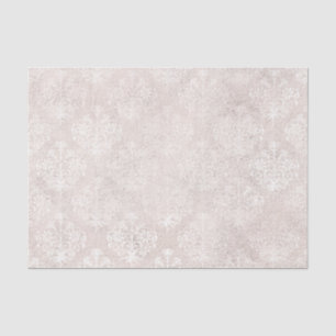 Ivoor en witte vintage damast tissuepapier