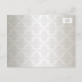 Ivoor en zwart Damascus bruiloft uitnodigingen (Achterkant)