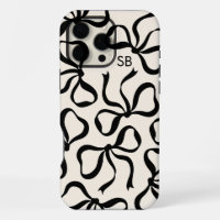 Ivoor en Zwarte Strik Monogram