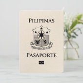 Ivoor Filipijnen Paspoort Bewaar de datum Save The Date (Staand voorkant)