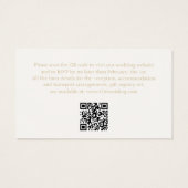 Ivoor Floral Gift Registry Trouwruimte Kaart (Achterkant)
