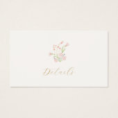 Ivoor Floral Gift Registry Trouwruimte Kaart (Voorkant)