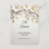 Ivoor Floral Gold laat Detail Enclosure Kaart acht (Voorkant)