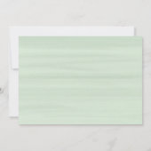 Ivoor Floral Rozen Garland bruiloft blush mint Kaart (Achterkant)