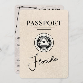 Ivoor Florida Passport Bewaar de datum Save The Date