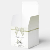 Ivoor Gem Bow & Lint 14e bruiloft Jubileum Bedankdoosjes (Geopend)