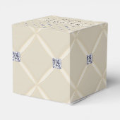 Ivoor Gewatteerde Bling Diamant Posh Bruiloft Favo Bedankdoosjes (Achterkant)