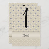 Ivoor Gewatteerde Bling Posh Huwelijksreactie Kaar Kaart (Voorkant / Achterkant)