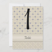 Ivoor Gewatteerde Bling Posh Huwelijksreactie Kaar Kaart (Achterkant)