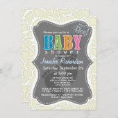 Ivoor Giraffe Animal Print Kaart (Voorkant / Achterkant)