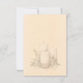 Ivoor Glanzend Elegant Glitterend Frame RSVP Kaartje (Achterkant)