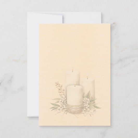 Ivoor Glanzend Elegant Glitterend Frame RSVP Kaartje (Achterkant)