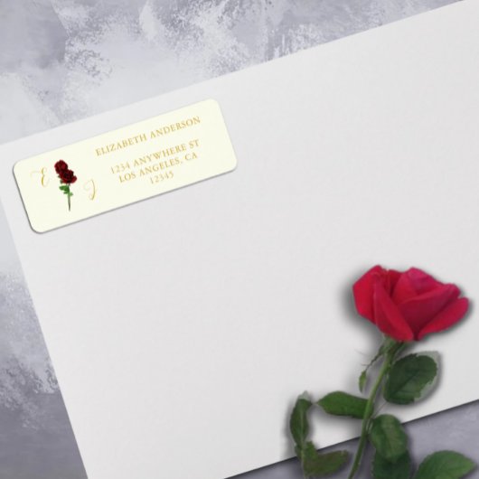 Ivoor Gold Roos Wedding Retour Adres Label